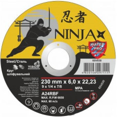 Диск NINJA,230*6.0*22.23, шлифовальный по металлу,65V030