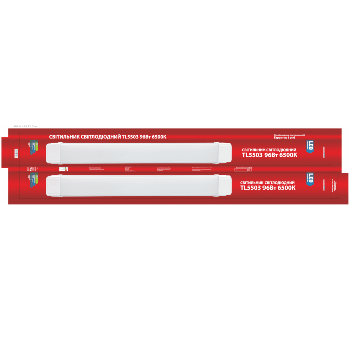 Светильник линейный светодиодный настенно-потолочный Ultralight TL5503 96Вт 6500К LED матовый
