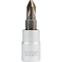 YT-7673 Головка торцевая YATO 1/4", PH1, l=37мм