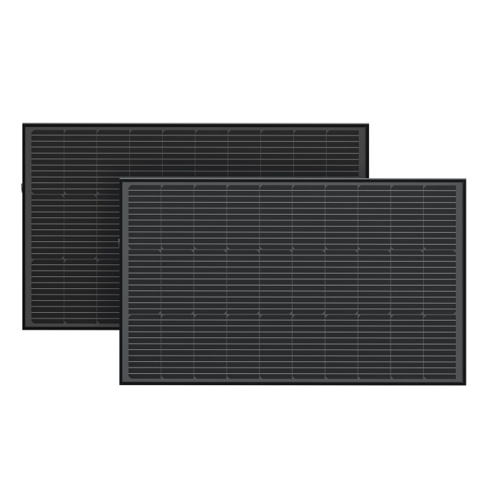 Набор солнечных панелей EcoFlow 2*100 Solar Panel. Набор солнечных панелей EcoFlow 2*100 Solar Panel.
