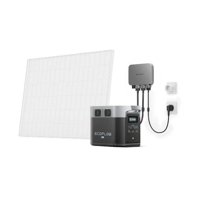 Комплект EcoFlow PowerStream – микроинвертор 800W и зарядная станция Delta Max
