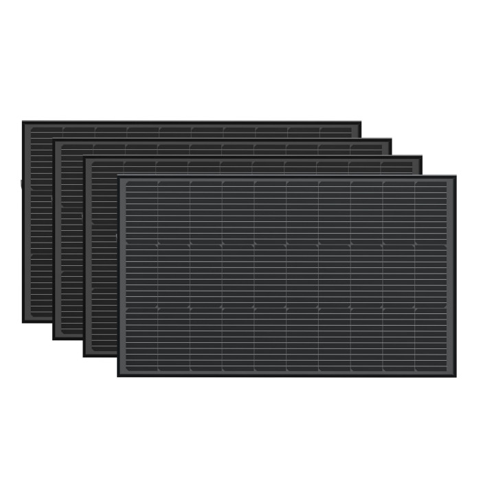 Набор солнечных панелей EcoFlow 4*100 Solar Panel. Набор солнечных панелей EcoFlow 4*100 Solar Panel.