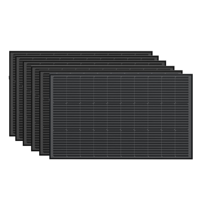 Набор солнечных панелей EcoFlow 6*100 Solar Panel. Набор солнечных панелей EcoFlow 6*100 Solar Panel.