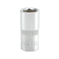 YT-1407 Головка торцева 6-гранна  1/4", М=8 мм,L=25 мм