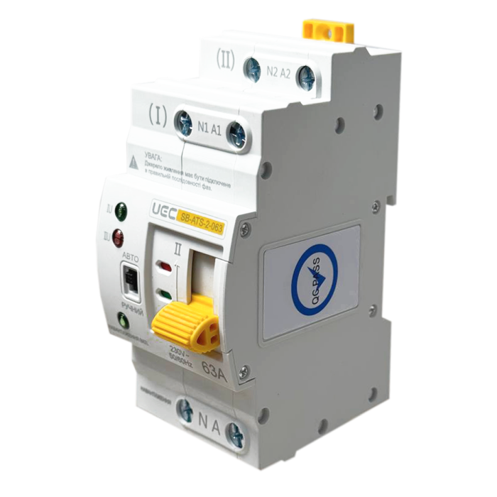 Автоматичний перемикач АВР SB-ATS-2-063-UEC
