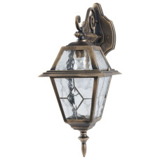 Світильник настінний вуличний Lusterlicht QMT 1362-A Faro I старе золото