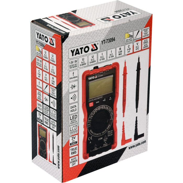 Цифровий мультиметр YATO YT-73094