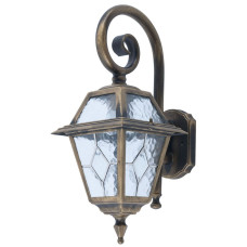 Світильник настінний вуличний Lusterlicht QMT 1367-A Faro I старе золото