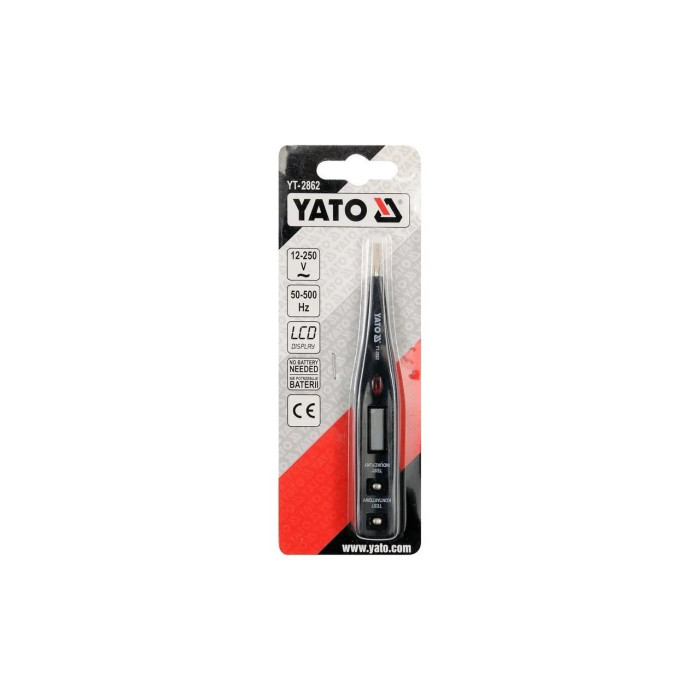 Індикатор цифрової напруги з LED індикатором YATO YT-2862, 12-250 В