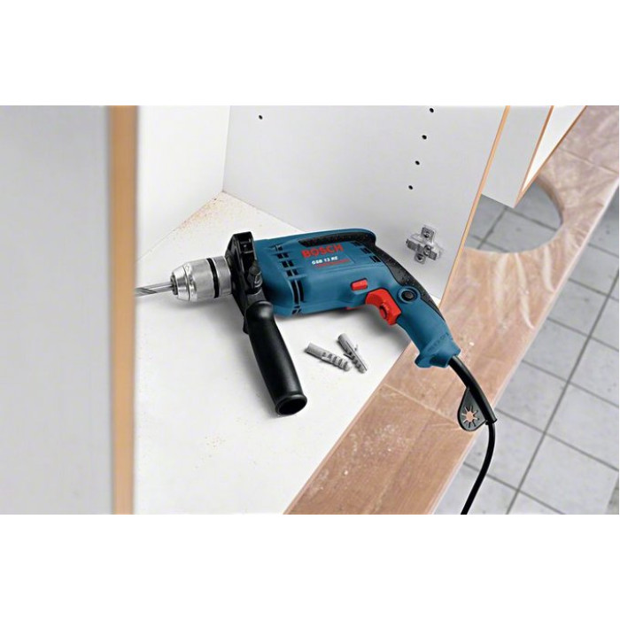 Bosch Дрель ударная GSB 13 RE  БЗП, 600Вт, 1,8кг (0601217100)