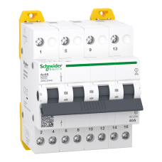 Переключатель нагрузки Schneider Electric A9SCO440 Acti9 iSSW 3-позиционный I-0-II 4P 40A 400/415В