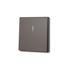 Выключатель одноклавишный с подсветкой МОККО VIDEX NOTA (VF-NT-SW1L-BR)