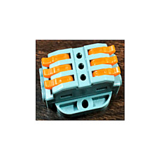 Клемник швидкого монтажу з кріпленням 3+3п сірий PC (TF-KNK-223) TITANUM