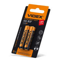 Батарейка сольова Videx R03P/AAA 2шт SMALL BLIST