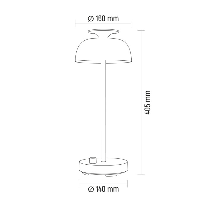 LED лампа настiльна з акумулятором VIDEX VL-TF23G 8.5W 4000K+RGB Green