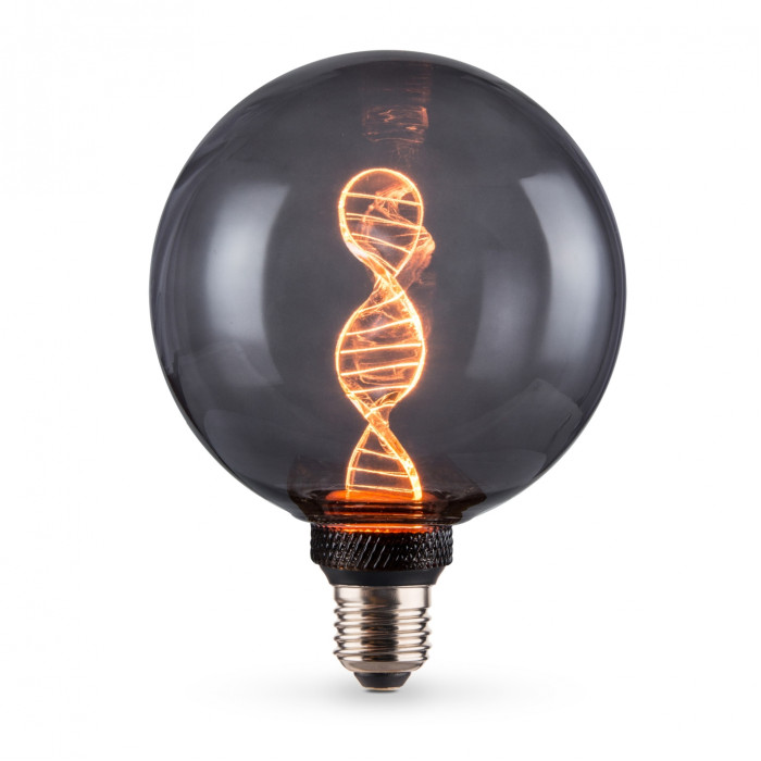 LED лампа VIDEX Filament VL-DNA-G125-S 3.5W E27 1800K Smoky