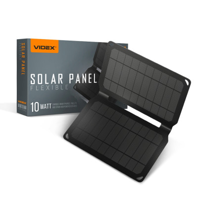 Портативное зарядное устройство солнечная панель VIDEX VSO-F510U 10W