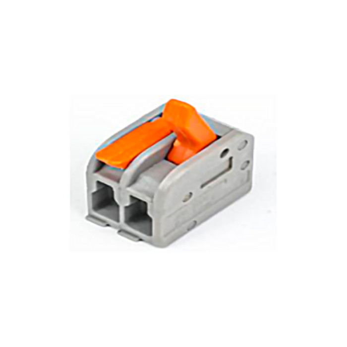 Клемник швидкого монтажу 2п сірий PA (TF-KNG-412) TITANUM