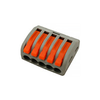 Клеммник быстрого монтажа серый 5п PA (TF-KNG-215) TITANUM