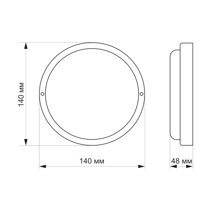 LED светильник IP65 круглый TITANUM 12W 6500K TL-BHR-126