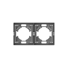Рамка серый графит на 2 места горизонтальная VIDEX NOTA (VF-NT-FR2H-GR)