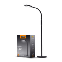 Торшер напольный черный LED VIDEX VL-TF07В 14W3000-5500K 220V