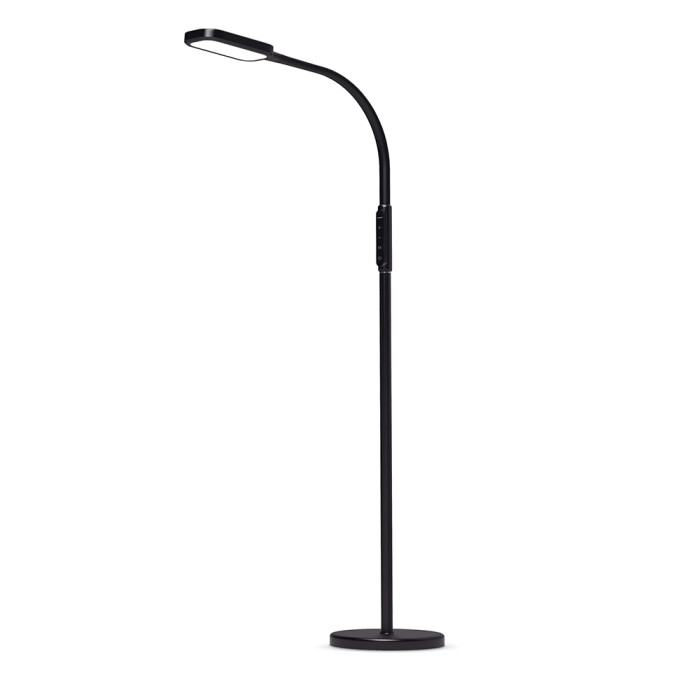 Торшер напольный черный LED VIDEX VL-TF07В 14W3000-5500K 220V