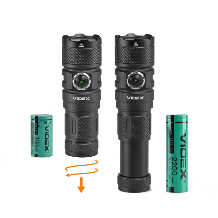 Портативний світлодіодний ліхтарик VIDEX VLF-A298 1500Lm 5000K 28360