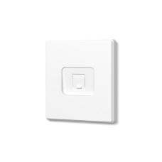 Розетка CAT6e одинарная компьютерная белая матовая VIDEX NOTA (VF-NT-SK1PC6-WH)