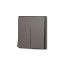 Выключатель двухклавишный проходной мокко VIDEX NOTA (VF-NT-SW2P-BR)