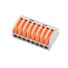 Клемник швидкого монтажу 8п сірий PС (TF-KNG-218) TITANUM