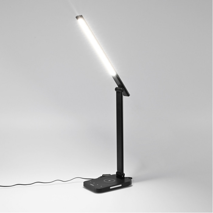 LED настольная лампа с беспроводной зарядкой VIDEX VL-TF17B 18W 1800-6500K
