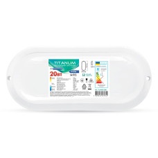 LED светильник IP65 овальный TITANUM 20W 6500K TL-BHO-206