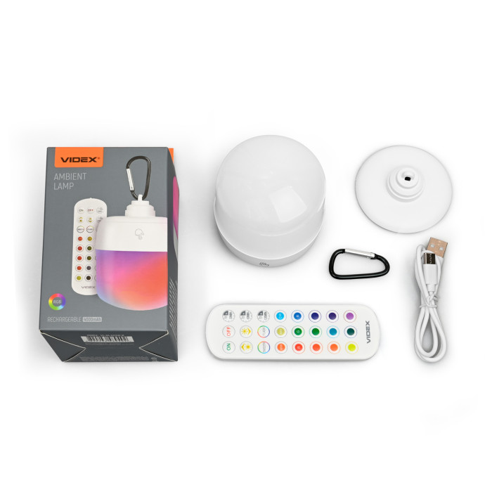 LED Світильник акумуляторний сенсорний з пультом VIDEX VL-NL103W-R
