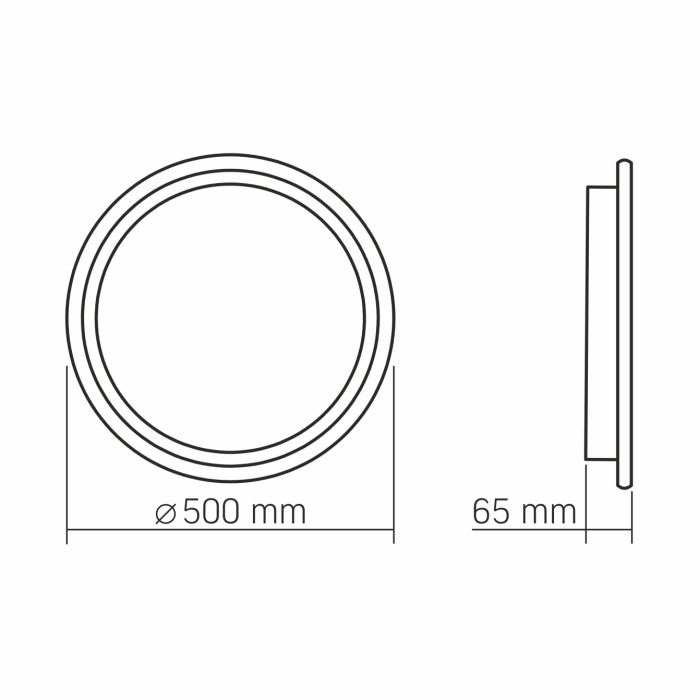 LED світильник функціональний VIDEX DECORA 56W VL-CLD-994-BZ