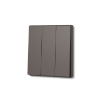 Выключатель трехклавишный мокко VIDEX NOTA (VF-NT-SW3-BR)