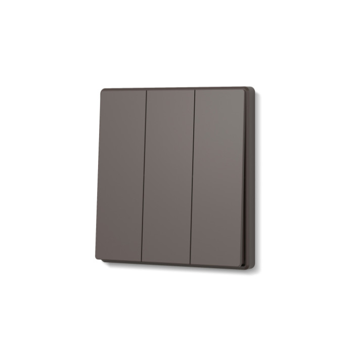 Вимикач триклавішний мокко VIDEX NOTA (VF-NT-SW3-BR)