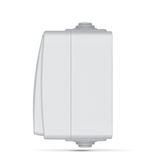 Кнопка дзвінка сіра BINERA IP65 (VF-BNW11DB-G)