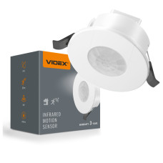 Датчик движения и освещенности VIDEX VL-SPR41W 220V 1200W инфракрасный белый