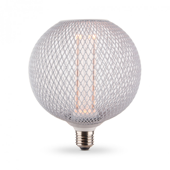 LED лампа VIDEX Filament VL-DWMC125150 4W E27 1800K White Chainmail style
