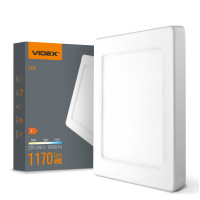 LED світильник квадратний VIDEX DL6S 12W 3000K-4000K-6500K White