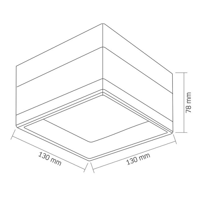 LED светильник IP65 квадратный VIDEX BHD02 9W 2800-4000-6000K White