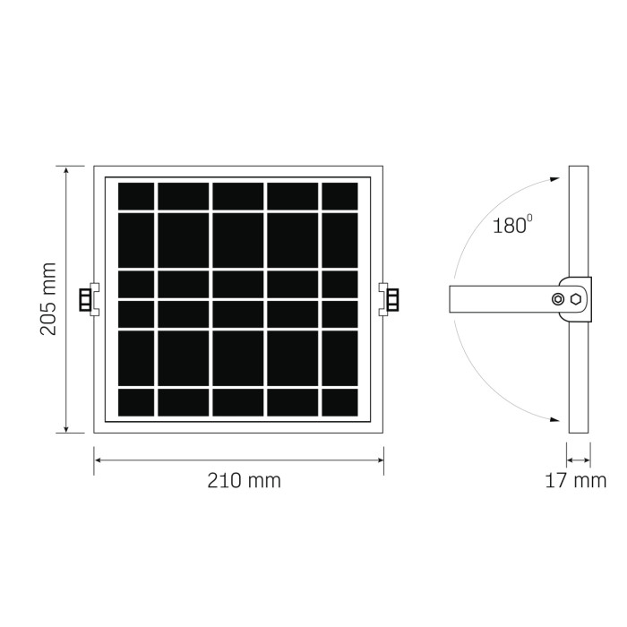 LED прожектор автономный Videx 1400Lm 5000K (VL-FSO4-205-S)28446