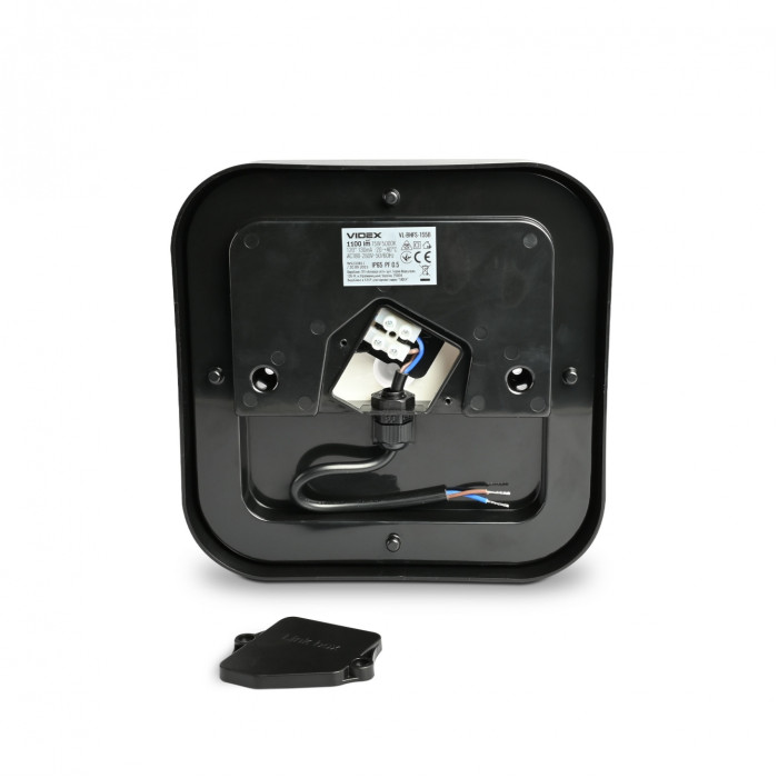 LED світильник ART IP65 квадратний VIDEX 15W 5000K Black