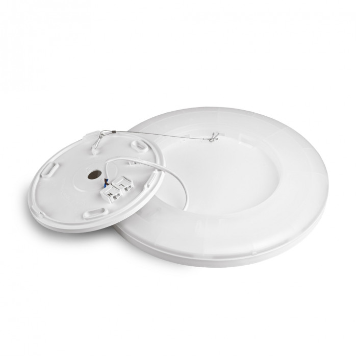 LED светильник с декоративной подсветкой VIDEX 18W 4000K Белый