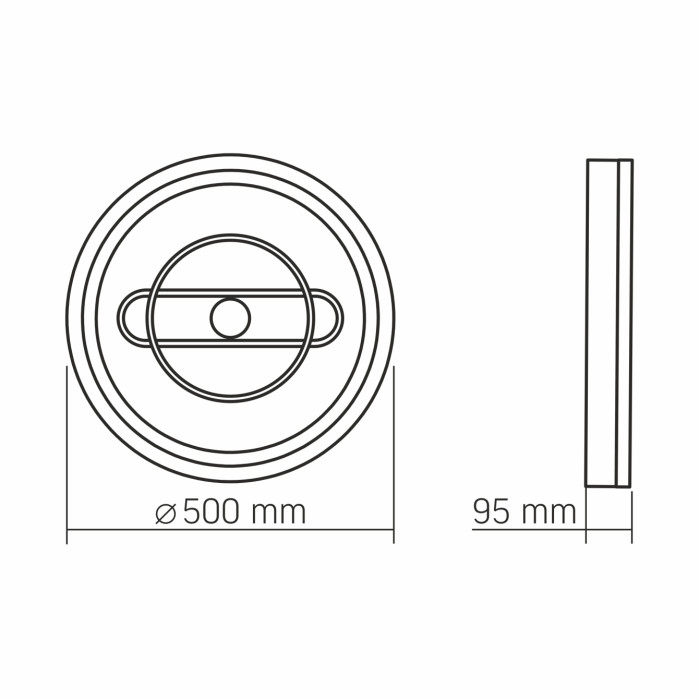 LED світильник функціональний VIDEX DECORA 52W VL-CLD-996-CF