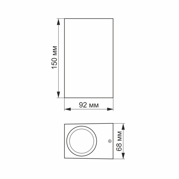 LED Светильник архитектурный AR012G IP54 VIDEX GU10x2