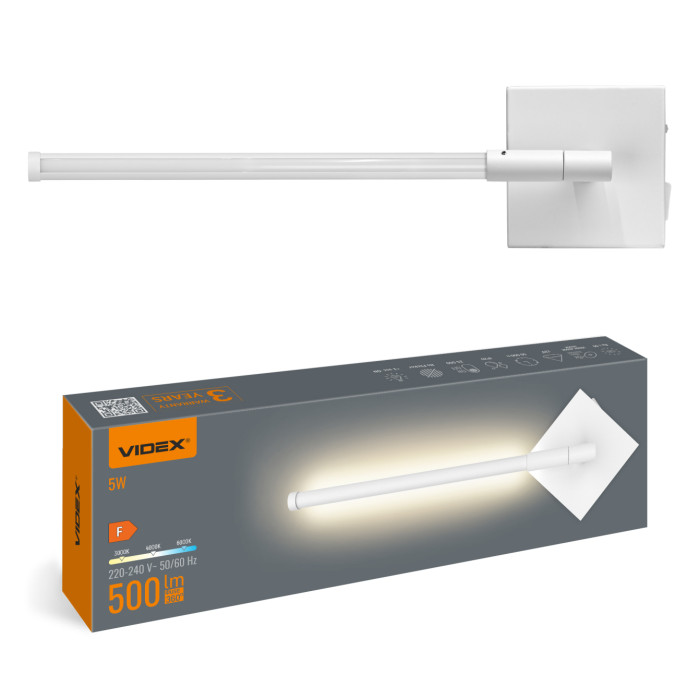 LED світильник настінний VIDEX WL041 5W 3000-4000-6000K White