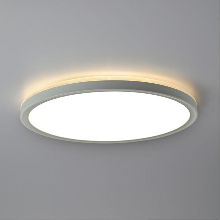 LED светильник с декоративной подсветкой VIDEX 18W 4000K Белый