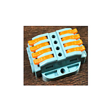 Клемник швидкого монтажу з кріпленням 4+4п сірий PC (TF-KNK-224) TITANUM